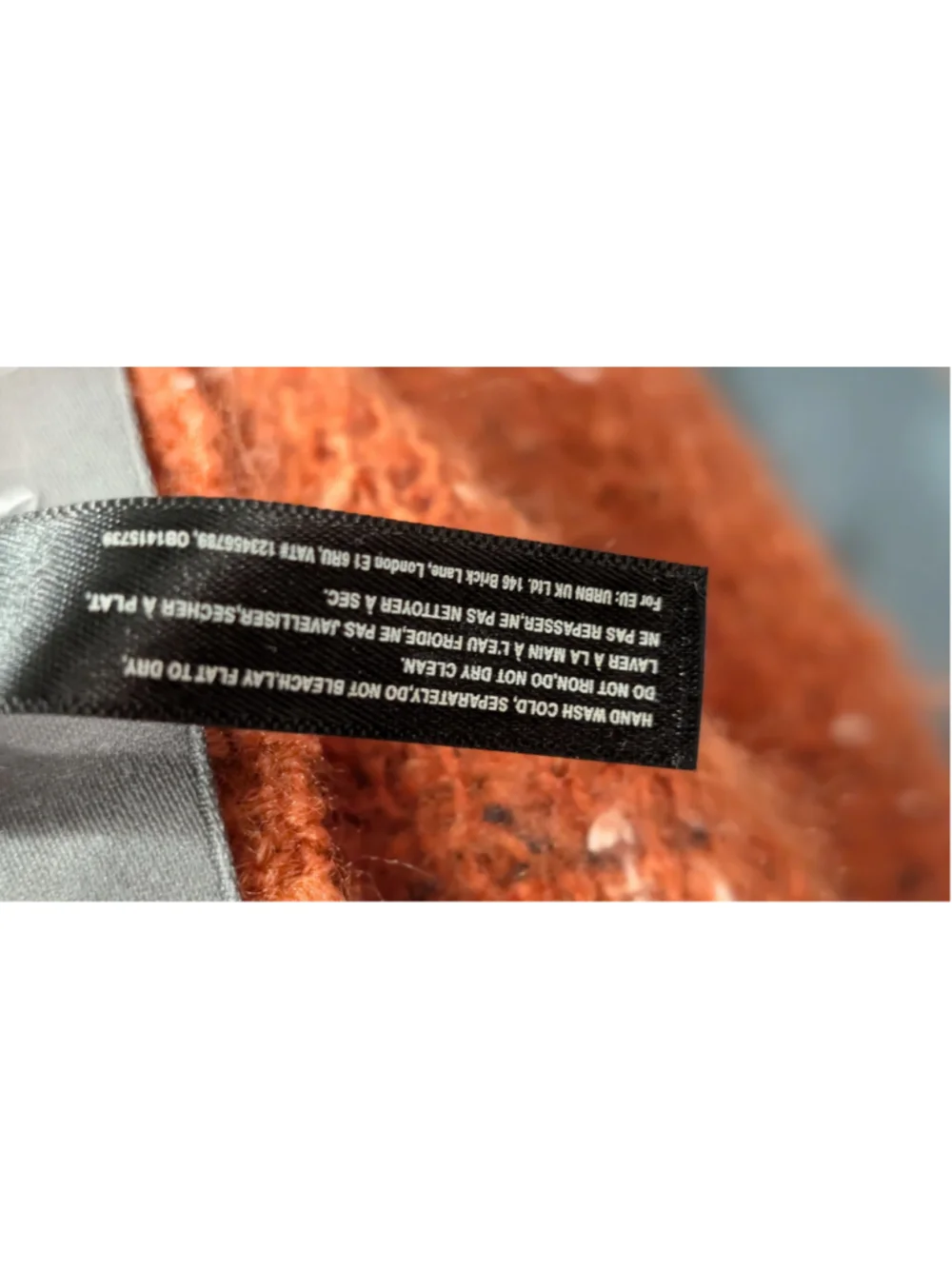 Women's Anthropologie One Size Orange Red Knit Scarf